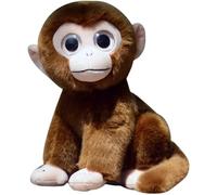MZICXV Peluche de Mono Realista con Ojos Grandes, Suave y Adorable Juguete, (Brown,20cm)