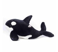 MZICXV Peluche de Orca Realista de 37cm,Peluche Suave de Ballena Asesina,Peluche de Animal Marino(Orcinus Orca)