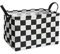 MZIMIK - Cesta de almacenamiento rectangular plegable impermeable para organizar el hogar, dormitorio, cocina, mascota, oficina, armario, estante, cestas de regalo (bloques)