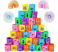 MZJAUVF 36Piezas Juguetes de Primavera,Muelles Juguetes Niños,Juguete Mágico Elástico,Mágico Colorido Muelles,Arcoiris Espiral Primavera para Cumpleaños Regalos Fiestas, Rellenar Bolsas Fiesta