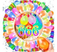 MZJAUVF 666Pcs Globos de Agua, Colores Globos Agua, Multicolores Globos de Agua, Globos Agua Autosellado, Bombas de Agua para Niños y Adultos para Fiesta al Aire Libre Jardin Playa