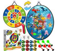 MZJAUVF Diana Velcro Niños 66cm, Diana Dardos de Plegable Doble con 12 Bolas 6 Dardoss, Juego de Tablero de Dardos para Niñoss, Juego de Dardoss Seguro para Niños Juguete Cumpleaños Regalo
