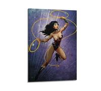 MZKSUERS Póster de personaje de Wonder Woman, pintura decorativa, lienzo, póster de pared e imagen artística moderna para decoración de dormitorio familiar, 40 x 60 cm
