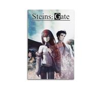 MZKSUERS Steins;Gate - Póster decorativo de animé para pared e impresión artística moderna para dormitorio familiar, 60 x 90 cm