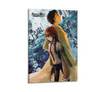 MZKSUERS Steins;Gate - Póster decorativo de anime para televisión, 3 pósteres de pared e impresión artística moderna para dormitorio familiar, 40 x 60 cm