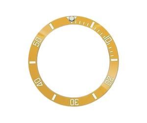 MZMZM Reloj mecánico de Buceo for Hombre con Bisel cerámico Inclinado en Color Negro y Amarillo de 38 mm(8)