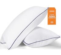 MZOIMZO Juego de 2 almohadas de cama para dormir, tamaño mediano, suaves, tamaño Queen, calidad de hotel refrescante para personas que duermen boca arriba, boca abajo o de lado