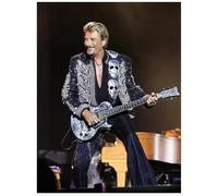 MZOwallpaper Poster De Johnny Hallyday Retrato De Estrella De Rock Cuadro Fotográfico En Lienzo Para La Decoración Del Hogar En La Sala De Estar 50X70 Cm Sin Marco