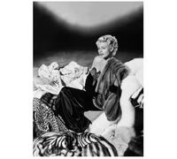 MZOwallpaper Poster De Rita Hayworth Estrella De Cine Clásica En Blanco Y Negro Pinturas Sobre Lienzo Retratos Decoración Del Hogar 50X70 Cm Sin Marco