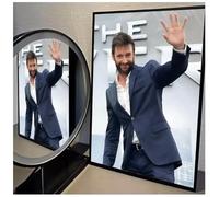 MZOwallpaper Poster Pósteres Vintage De Hugh Jackman Retratos Fotos Imágenes Decoración De Cafeterías Bares Y Hogares 50X70 Cm Sin Marco