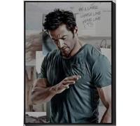 MZOwallpaper Poster Pósteres Vintage De Hugh Jackman Retratos Fotos Imágenes Decoración De Cafeterías Bares Y Hogares 50X70 Cm Sin Marco