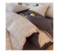 MZP Impresión Algodón Percal 4pz Ropa de Cama，Funda Nórdica Sábana Bajera Fundas Almohada Fresco en Verano Cálido en Invierno Resistente(Gray A,King)