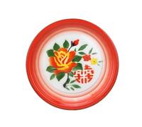 MZPOZB 30/36 Fruit Plates Ancient Chinese Aristocratic Tea Tray Household Pure Handicraft Enamel Stainless Steel(01 30CM)