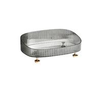 MZPOZB Estanteria Baño Bandeja organizadora de Perfume for el cuidado la piel, tocador, encimera, estante almacenamiento cosméticos, caja maquillaje anticaída, elementos esenciales belleza(Color-B)