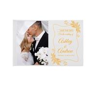 MZPOZB Libro de visitas Personalizado for Regalo Boda, álbum Fotos con Mensaje Noble Blanco, Sencillo y Elegante, Recuerdo Firma(Color-10,Vertical Version)