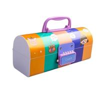 MZPOZB Multifuncional Estuche Estuche de lápices Creativo portátil multifunción con Bloqueo de contraseña Estuche de lápices de Gran Capacidad niño niña Estuche Lápices (Color : C3)