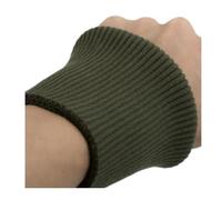 MZPOZB Par de puños elásticos de punto acanalado, ropa recortada, chaqueta, abrigo de algodón elástico grueso puños, 1 par de puños elásticos acanalados de 3.54 pulgadas de ancho, verde oscuro, Talla