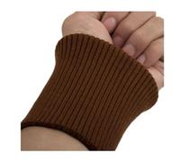 MZPOZB Par de puños elásticos de punto acanalado, ropa recortada, chaqueta, abrigo de algodón elástico grueso puños, 1 par de puños elásticos acanalados de 3.54 pulgadas de ancho, café, Talla única