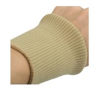 MZPOZB Par de puños elásticos de punto acanalado, ropa recortada, chaqueta, abrigo de algodón elástico grueso puños, 1 par de puños elásticos acanalados de 3.54 pulgadas de ancho, marrón claro, Talla