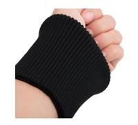 MZPOZB Par de puños elásticos de punto acanalado, ropa recortada, chaqueta, abrigo de algodón elástico grueso puños, 1 par de puños elásticos acanalados de 3.54 pulgadas de ancho, Negro, Talla única