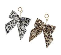 MZRAN 1. Juego de 2 cadenas de lazo con estampado de leopardo, accesorio ligero para mujer, accesorio de viaje esencial para bolsa con estampado animal