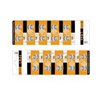 MZRAN 10/20 pilas de botón AG13 LR44 de 175 mAh para rastreadores de fitness, juegos electrónicos, mandos a distancia de coche