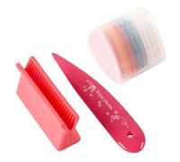 MZRAN 10 piezas de tiza de sastre con herramienta de afilado y carpeta de hueso de pliegue de tela para coser costura costura sastrería carpeta de hueso