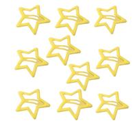 MZRAN 10 pinzas de pelo de aleación en forma de estrella para cola de caballo, flequillo, horquillas para adolescentes y niños, regalos de Navidad