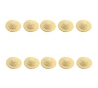 MZRAN 10 sombreros de tela suave sin terminar de 5,8 cm, sombreros sin pintar para niños y adultos, hechos a mano, accesorios de costura, tamaño de cabeza ajustable