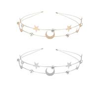 MZRAN 2 diademas de diamantes de imitación para mujeres, adolescentes, fiestas, coronas decorativas brillantes para festivales de música
