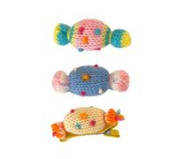 MZRAN 3 pinzas de ganchillo de punto para el pelo, de moda, para compras, uso diario, decoración del cabello