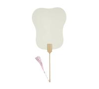 MZRAN Abanico de mano para manualidades, papel de caligrafía, pintura, decoración de boda, manualidades de mano para entusiastas y abanico redondo tradicional