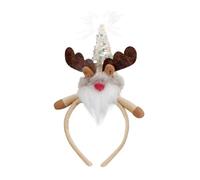 MZRAN Accesorio para el pelo de reno de Navidad, diseño ligero y cómodo, perfecto para reuniones festivas, eventos temáticos, celebraciones familiares, juegos de rol de Navidad, tocado de cuernos