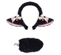 MZRAN Accesorios de disfraz de animal de oveja, diadema de oveja, falda de cola, disfraz de cordero para mujeres y niñas, Halloween, cosplay, uso diario
