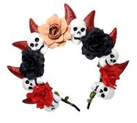 MZRAN Accesorios para el pelo de murciélago de arañas 3D, diademas de Halloween para mujeres y niñas, suministros de fiesta de carnaval