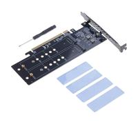 MZRAN Adaptador avanzado PCIE4.0 X16 que ofrece una velocidad de 64 Gbps para expansión de almacenamiento, unidad NVMe, fácil instalación, tarjeta de conexión de computadora