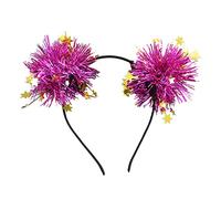 MZRAN - Anillo para el pelo con forma de estrella de Navidad para lavar la cara y Año Nuevo, fiesta de disfraces para niños