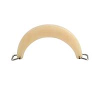 MZRAN Asa de resina para bolsa con hebilla de herradura, diseño curvado único, reemplazo elegante para bolsos de mano, accesorios de asas de bolsa de resina