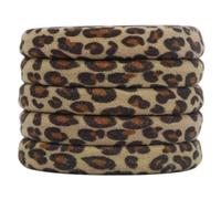 MZRAN Banda elástica vintage de leopardo para mujer, accesorios de peinado para el cabello, para uso casual y formal, 5 unidades