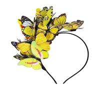 MZRAN Bandas para el pelo de mariposa para cosplay, disfraz de hada, tocado llamativo, diadema de mariposa para el pelo