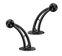 MZRAN Bases adhesivas dobles giratorias de 17 mm para teléfono con rotación de 360 grados para vehículo, oficina, cocina, posicionamiento estable, soporte de teléfono con salpicadero o escritorio