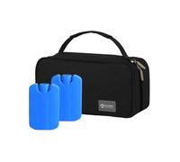 MZRAN Bolsa organizadora de almacenamiento de leche materna con aislamiento térmico, diseño compacto para uso diario, madres lactantes, lugar de trabajo, viajes, lactancia, bolsas de hielo, bolsa de