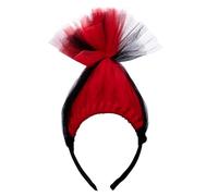 MZRAN Bonita diadema de tul con decoración para niños, diademas elásticas para juegos de rol, fiestas, fotografía, accesorios de vestir