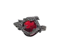 MZRAN Broche de cuervo, moderno y sofisticado pin de solapa de cuervo con diseños de aceite goteando, accesorio de contraste para suministros de fiesta disfraces, 2.5cm A, Metal