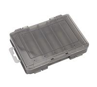 MZRAN Caja de aparejos de pesca de doble cara con 12 14 compartimentos, organizador visible para cebo Cas, contenedor transparente de doble cara