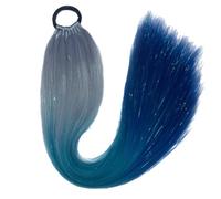 MZRAN Cola de caballo con 9 hebras trenzas coloridas de fibras de alta temperatura para los entusiastas de la moda