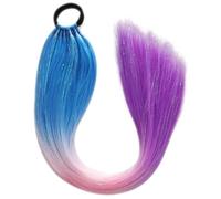 MZRAN Cola de caballo con 9 hebras trenzas coloridas de fibras de alta temperatura para los entusiastas de la moda