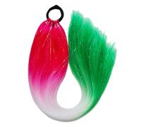 MZRAN Cola de caballo con 9 hebras trenzas coloridas de fibras de alta temperatura para los entusiastas de la moda