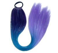 MZRAN Cola de caballo con 9 hebras trenzas coloridas de fibras de alta temperatura para los entusiastas de la moda