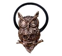 MZRAN Coleteros para el pelo con diseño de calavera de búho, para mujeres, 3D, punk, para adolescentes, vintage, coleta, para cosplay